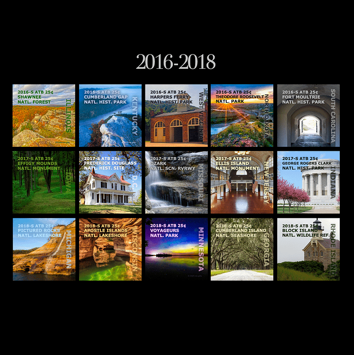 2012-2021 / San Francisco / America the Beautiful Quarters / Printable Picture Cards product image (2)