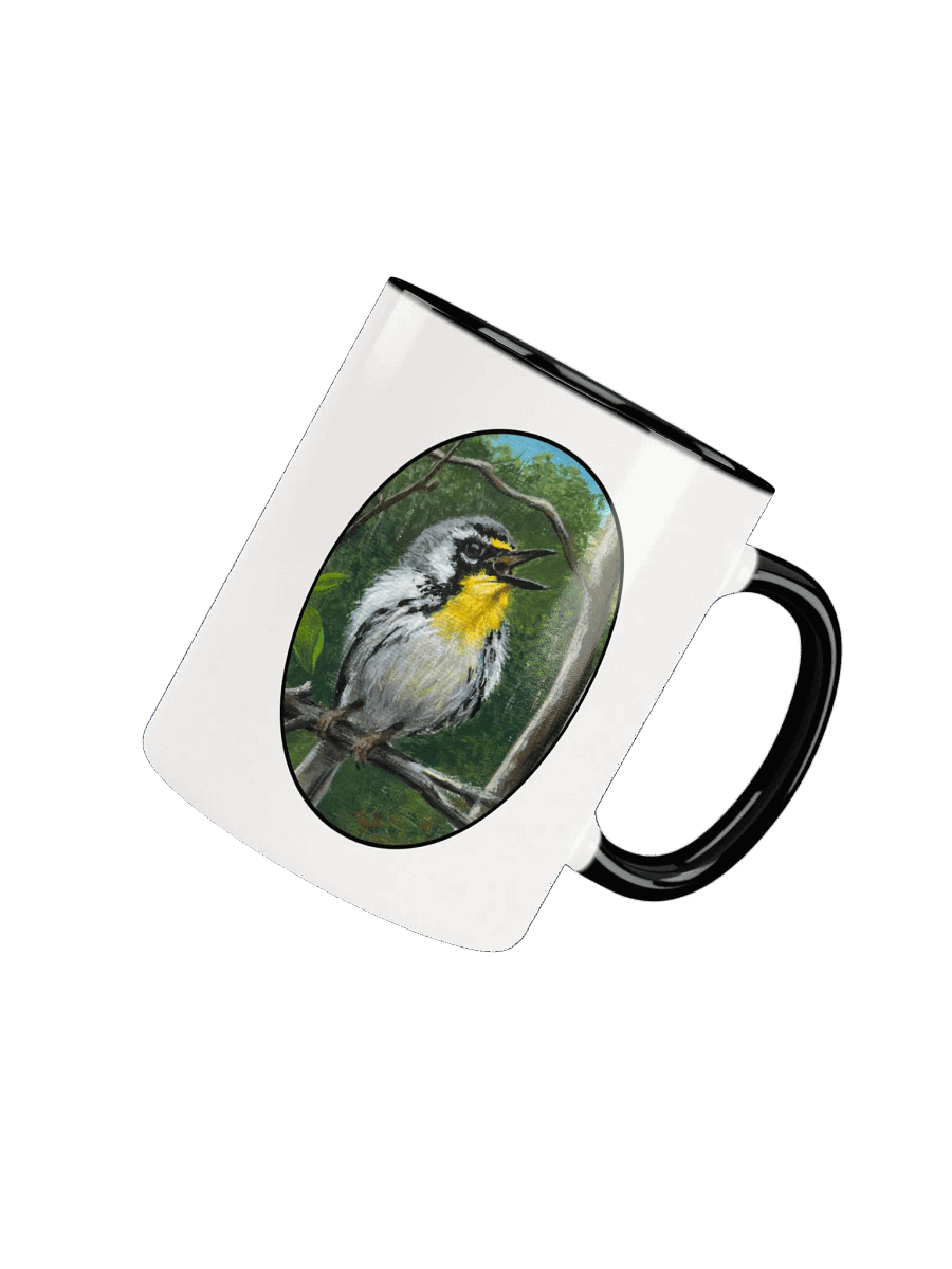 Yellow Throated Warbler in the Woods Mug product image (25)
