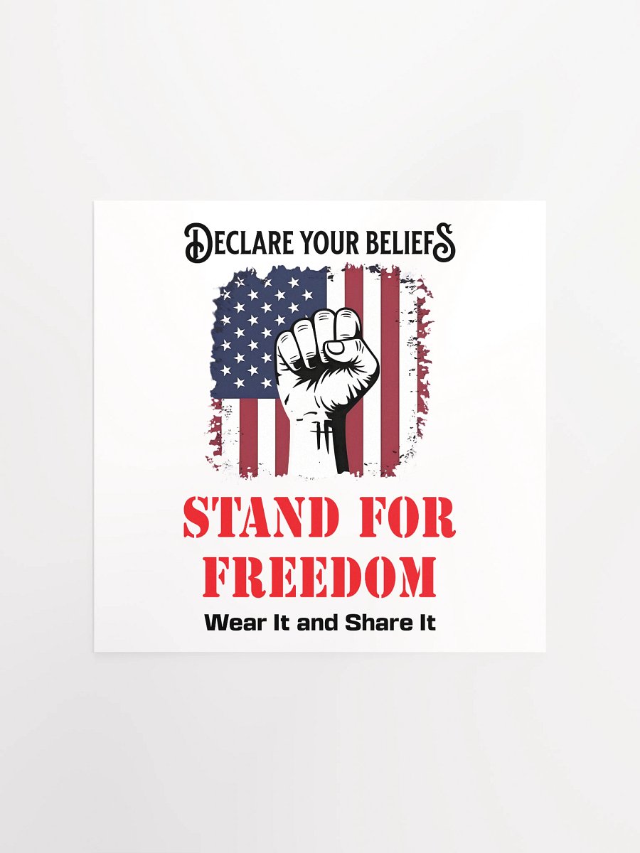 Stand for Freedom: Enhanced Matte Paper Poster (B) product image (1)