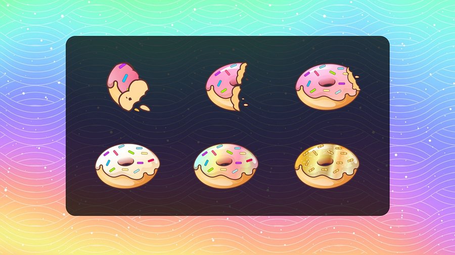 Fancy Donut Twitch Badges 6-Pack product image (3)
