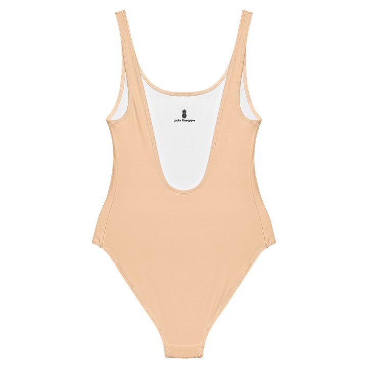 Waikiki Beach Sand Nude Solid Color Retro Inspired Women's One Piece Swimsuit product image (2)