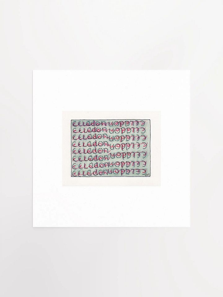 Celedon Panel Card Print product image (2)