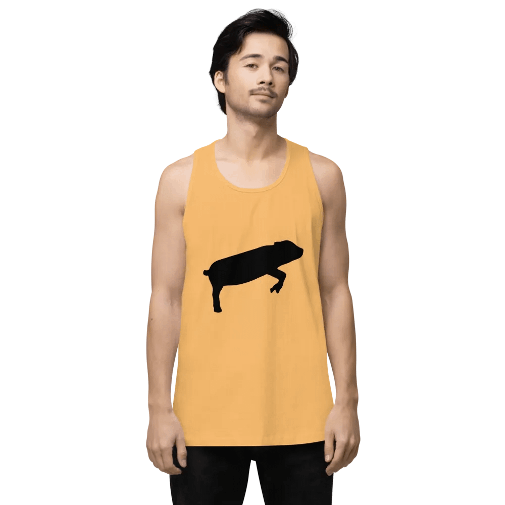 Leaping Pig DARK (Cotton Heritage Men's Premium Tank Top) product image (3)