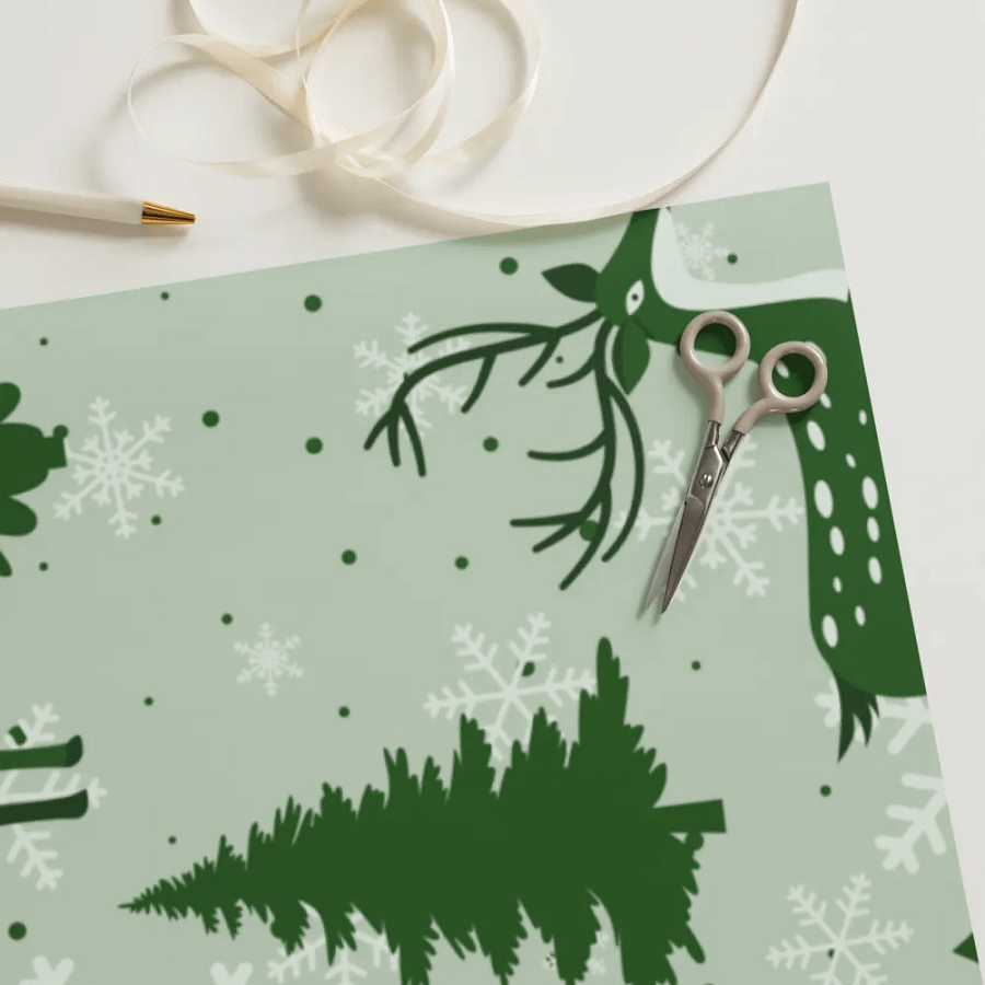 Reindeer Wrapping paper product image (11)