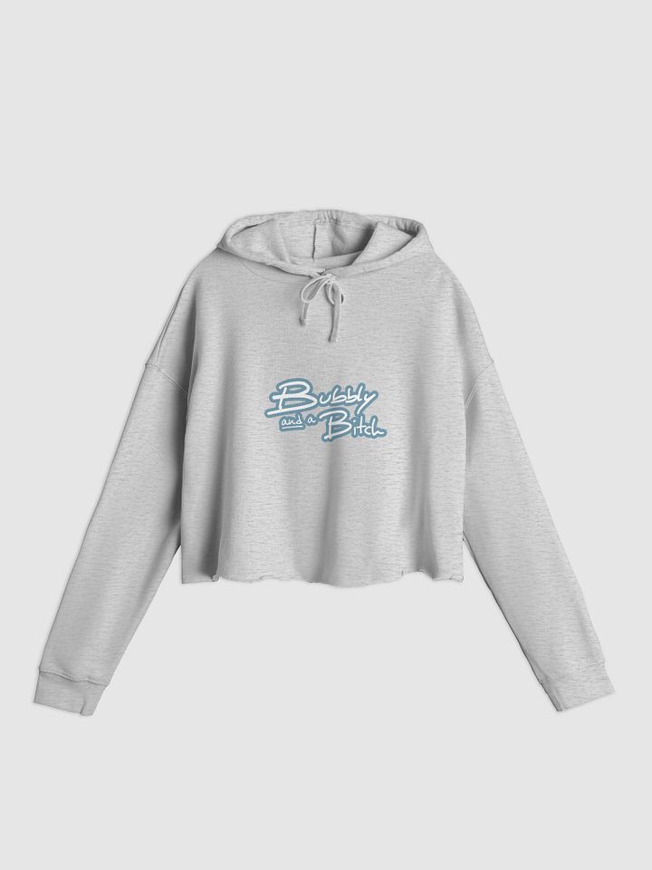 Bubbly and a B*tch (lined design, #709AAF) lightweight cropped hoodie product image (7)