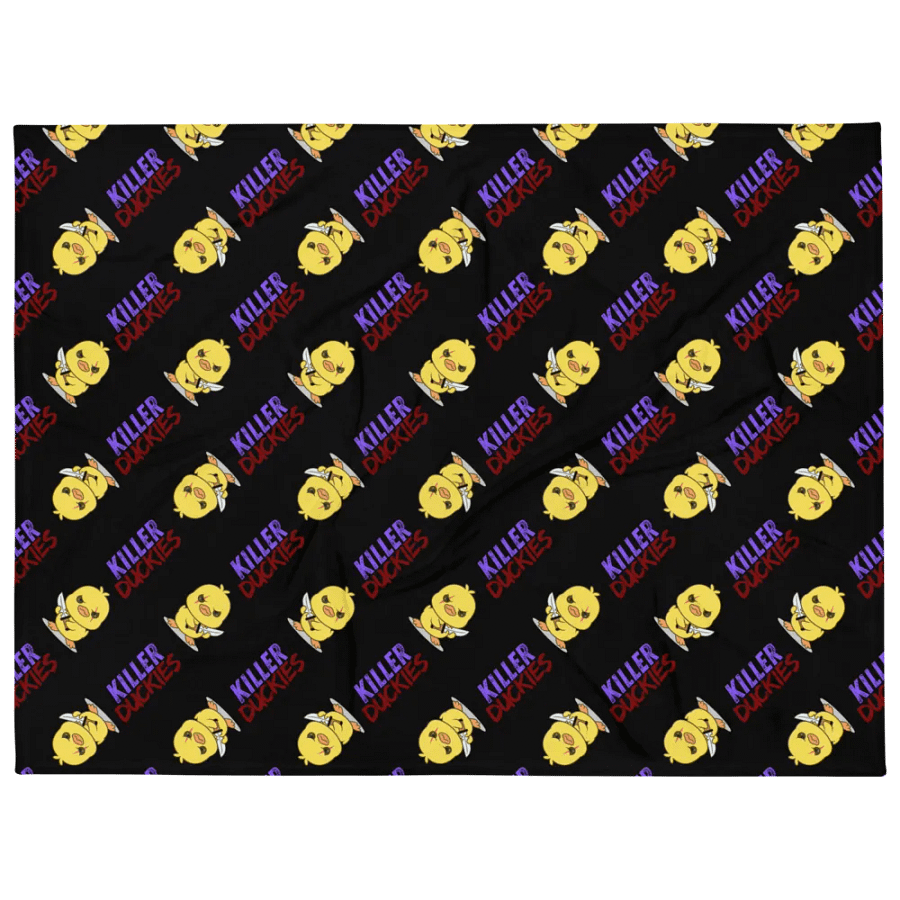 Killer Duckie Throw Blanket product image (1)