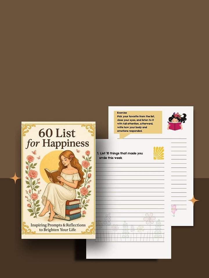 60 List for Happiness – A Guided Journal for Joyful Living product image (2)