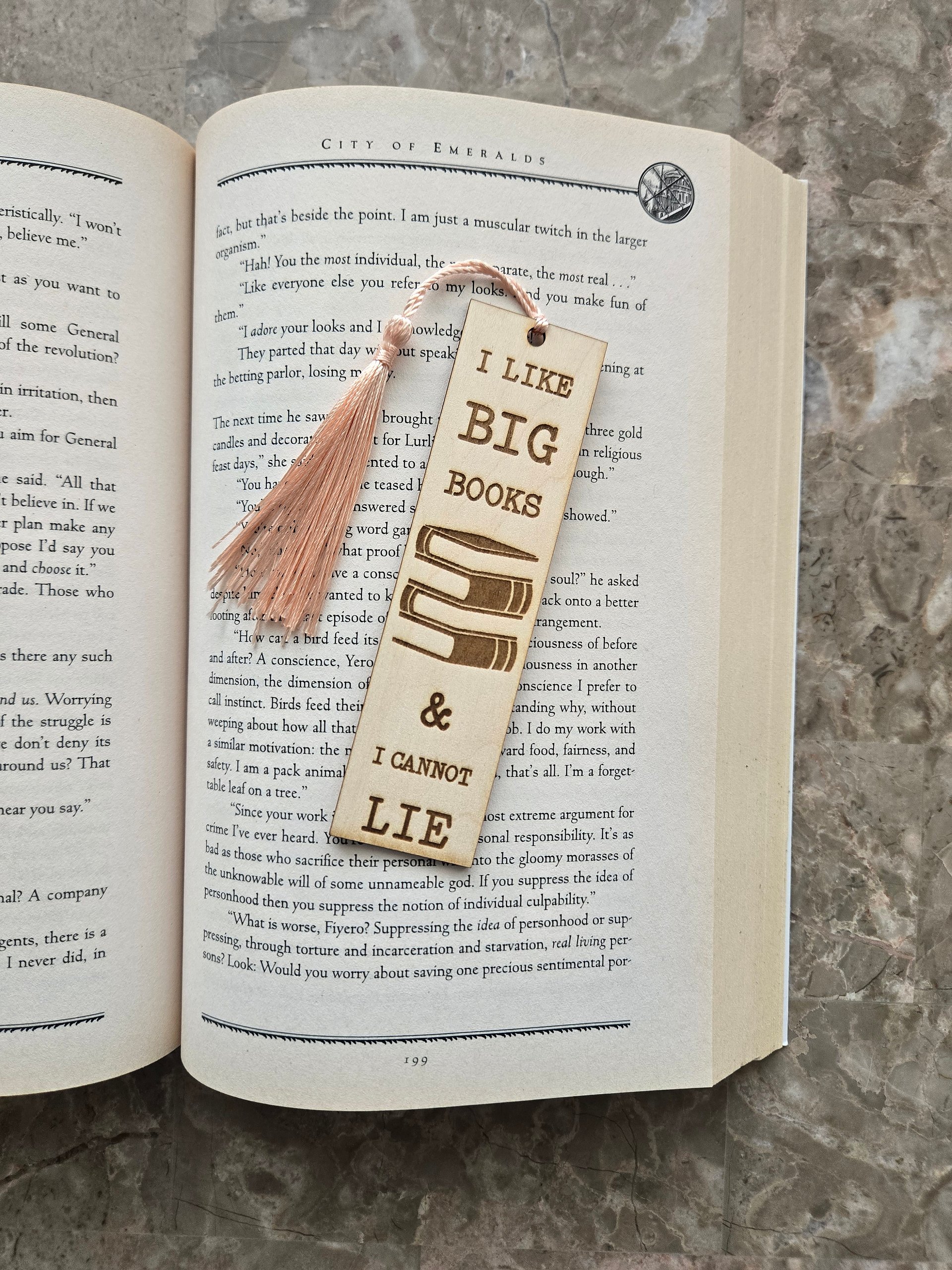Wooden Bookmark - Big product image (2)