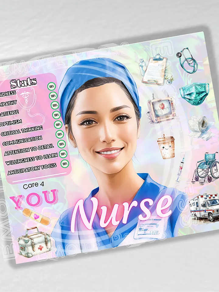 Latina Nurse 20 oz Stainless Steel Tumbler product image (2)