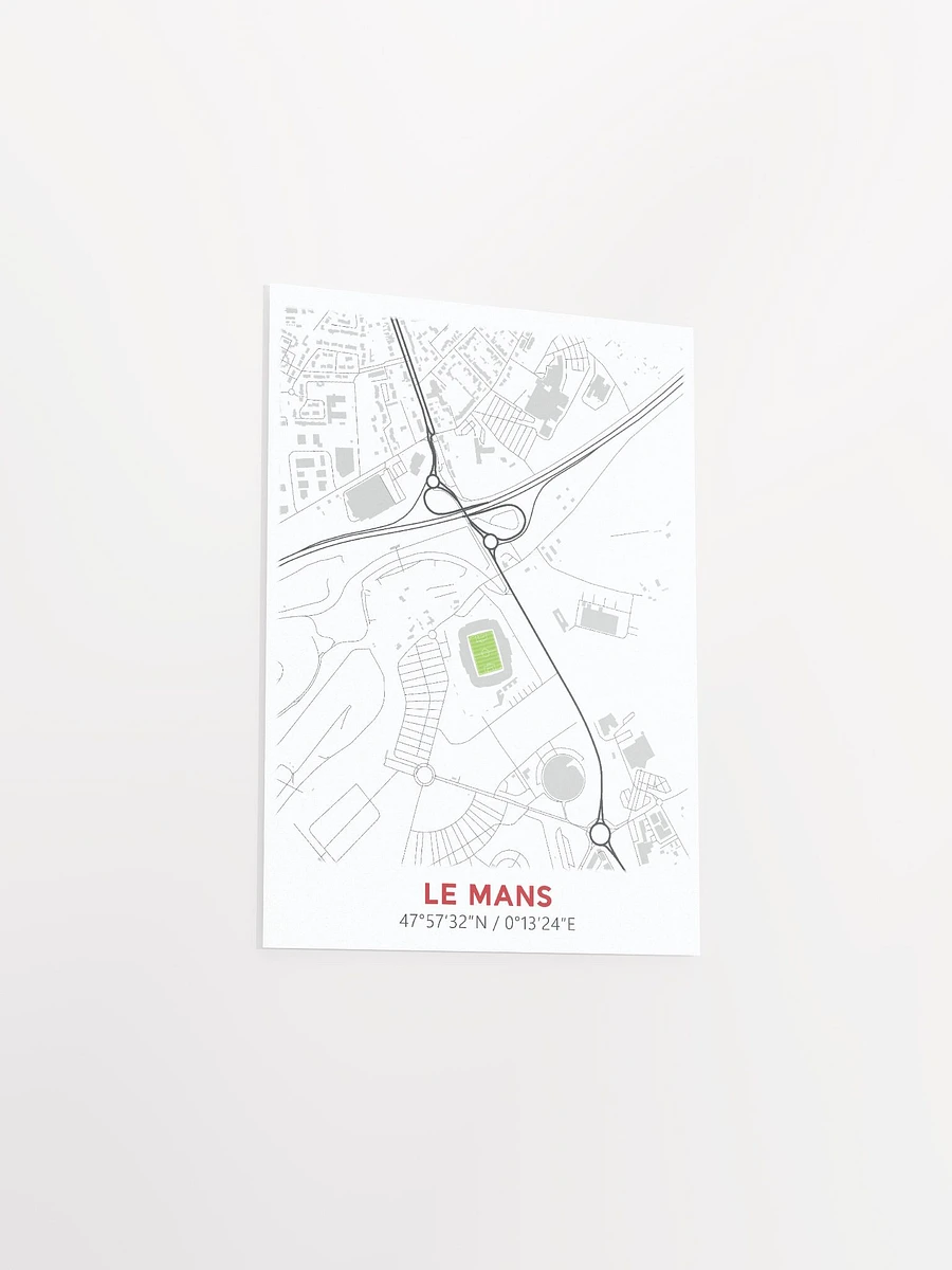 Le Mans Stadium Map Design Poster product image (13)