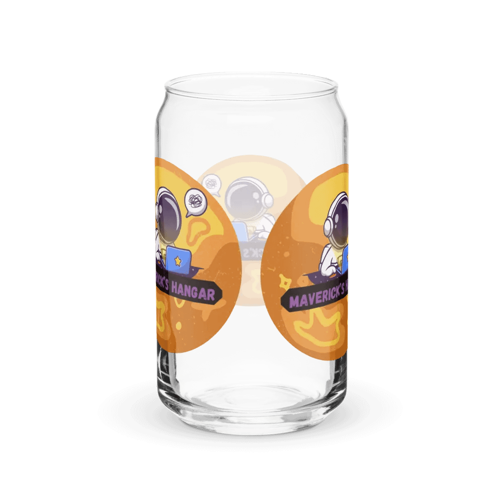 Maverick's Hangar Logo Can Shaped Glass product image (8)
