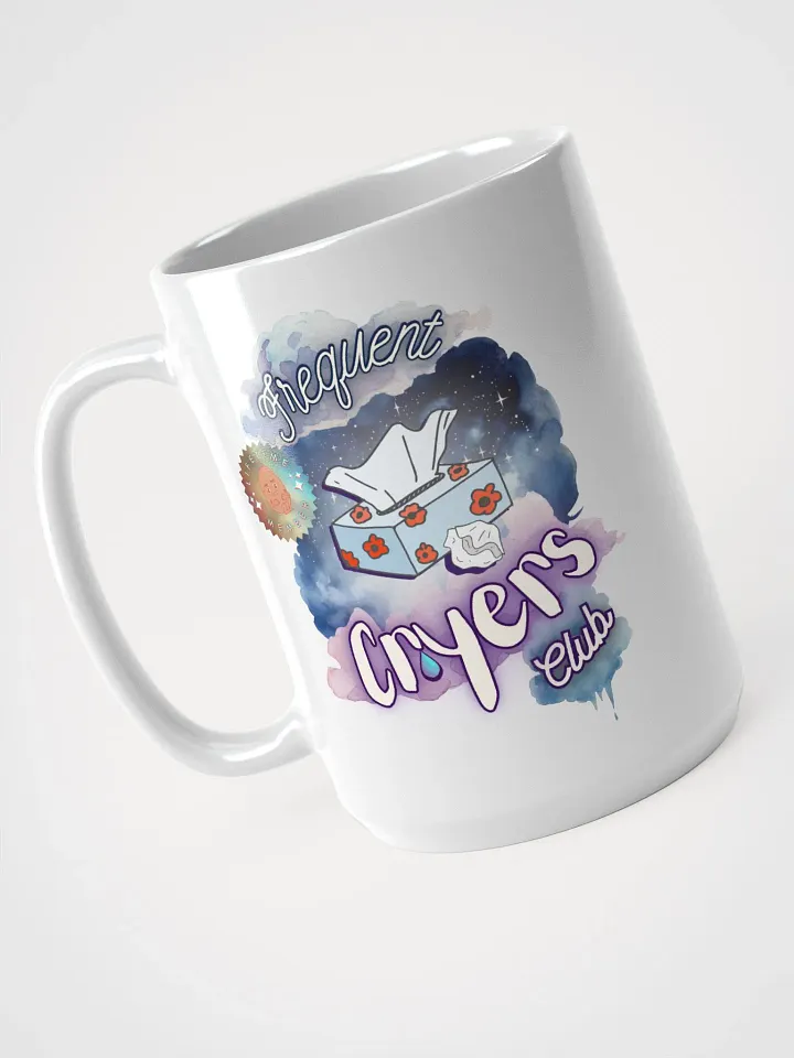 FREQUENT CRYERS CLUB white glossy mug product image (1)