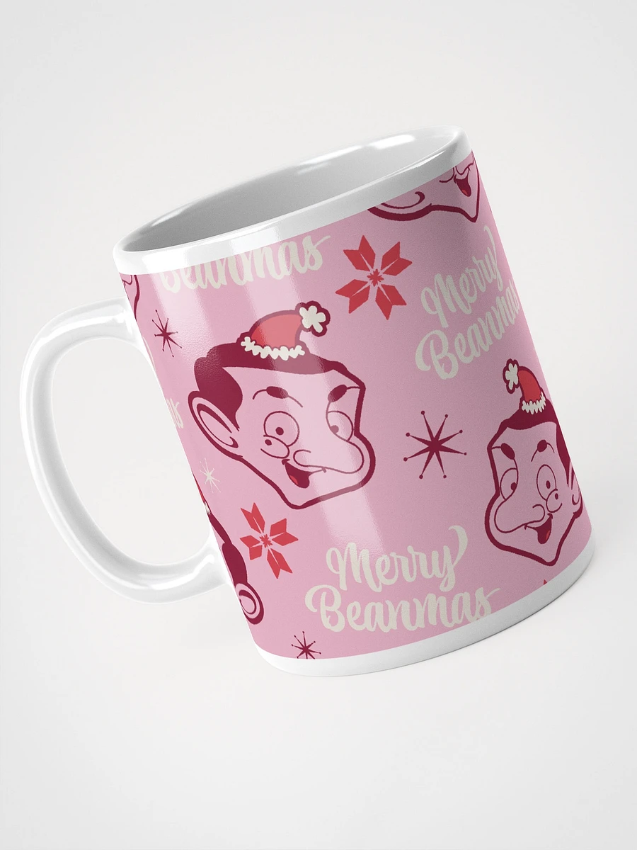 Merry Beanmas pink mug product image (3)