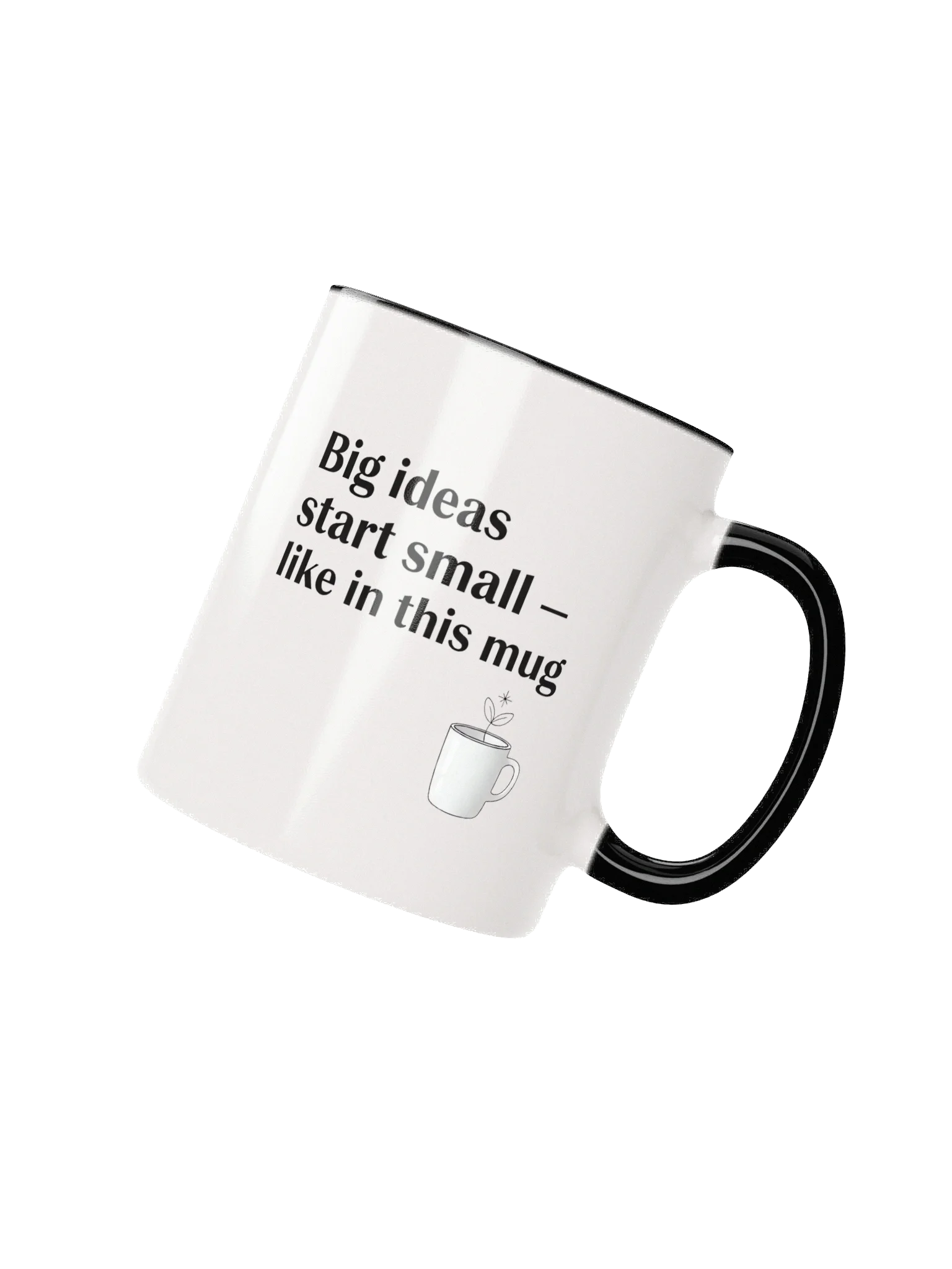 Big Ideas Start Small Mug – Inspirational Coffee Cup for Creatives & Dreamers product image (2)