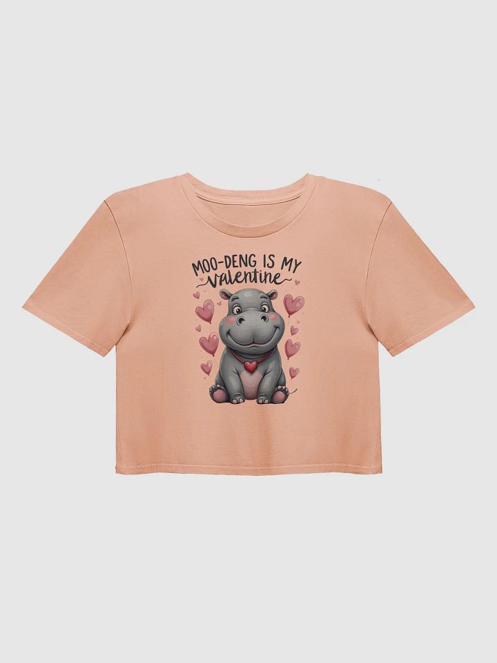 Moo-deng is My Valentine - Crop Top product image (6)