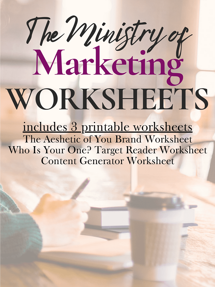 [PDF] Ministry of Marketing Worksheets product image (1)