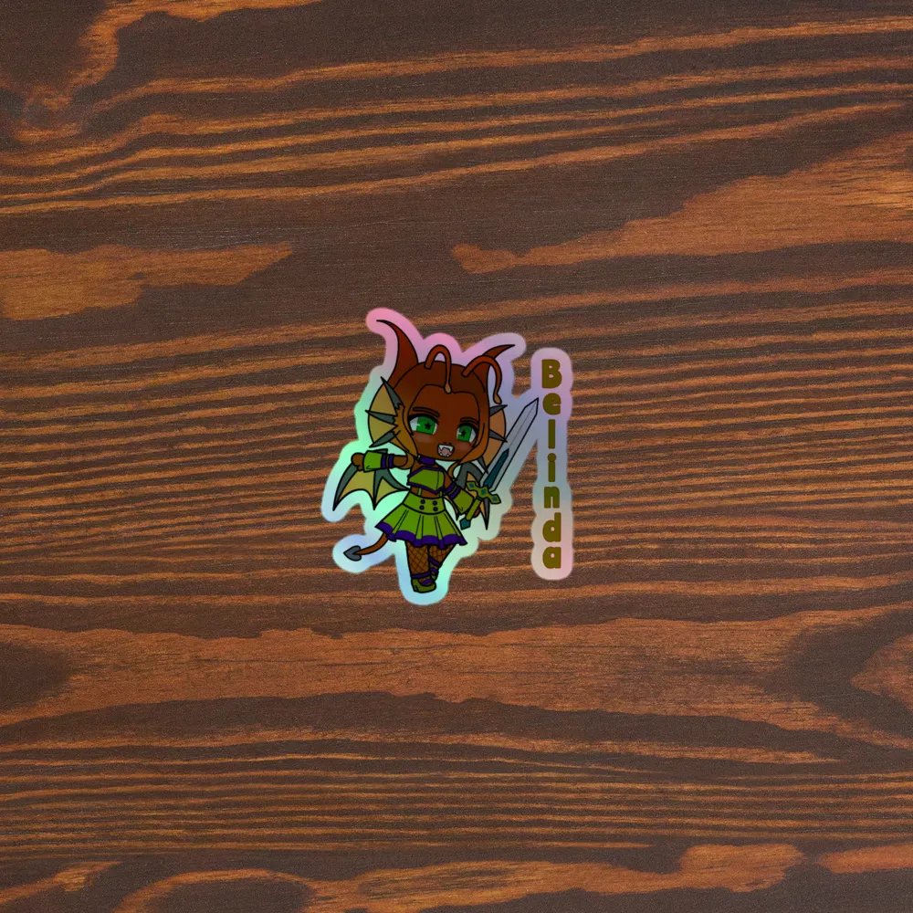 Belinda - Dragon of Moonvale - rainbow sticker product image (3)
