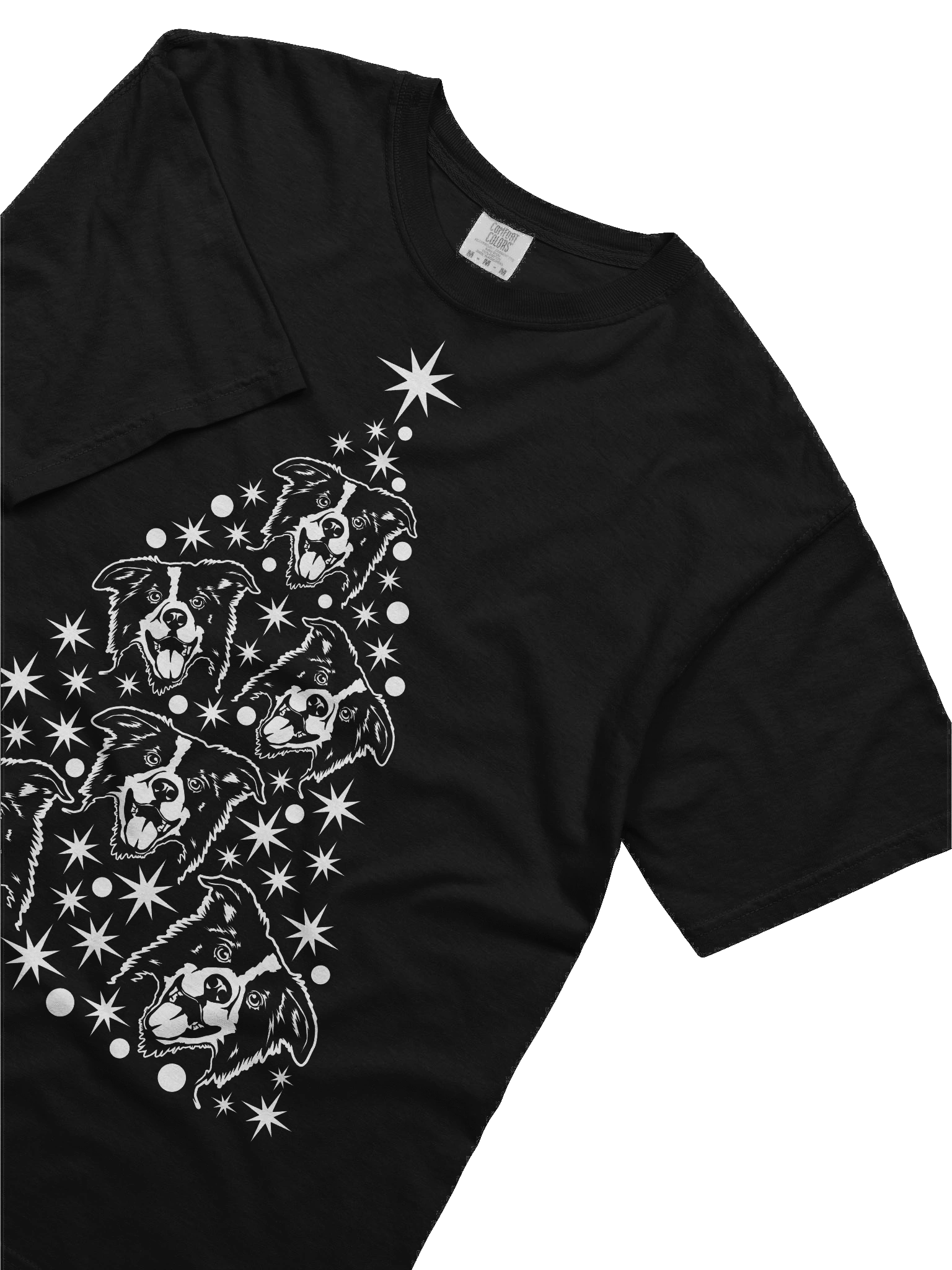 Border Collie Christmas Tree T-Shirt product image (7)