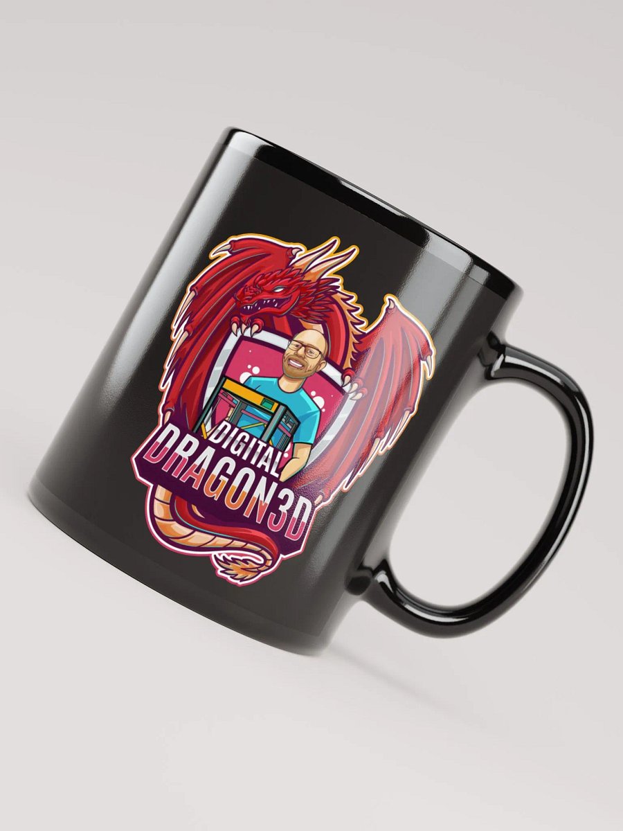 Digital Dragon 3D Coffee Mug (Dark Mode) product image (7)