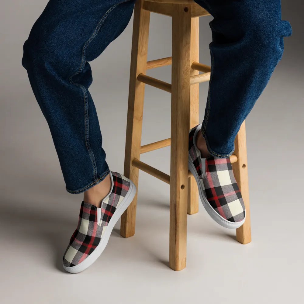 Crisscross Plaid Men's Slip-Ons product image (2)