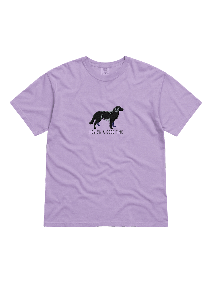 Hovie'n a Good Time T-Shirt(Embroidered) of a Hovawart(Black) product image (31)