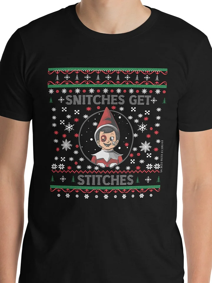 Holiday - Elf Snitches Get Stitches Ugly Sweater Style product image (1)