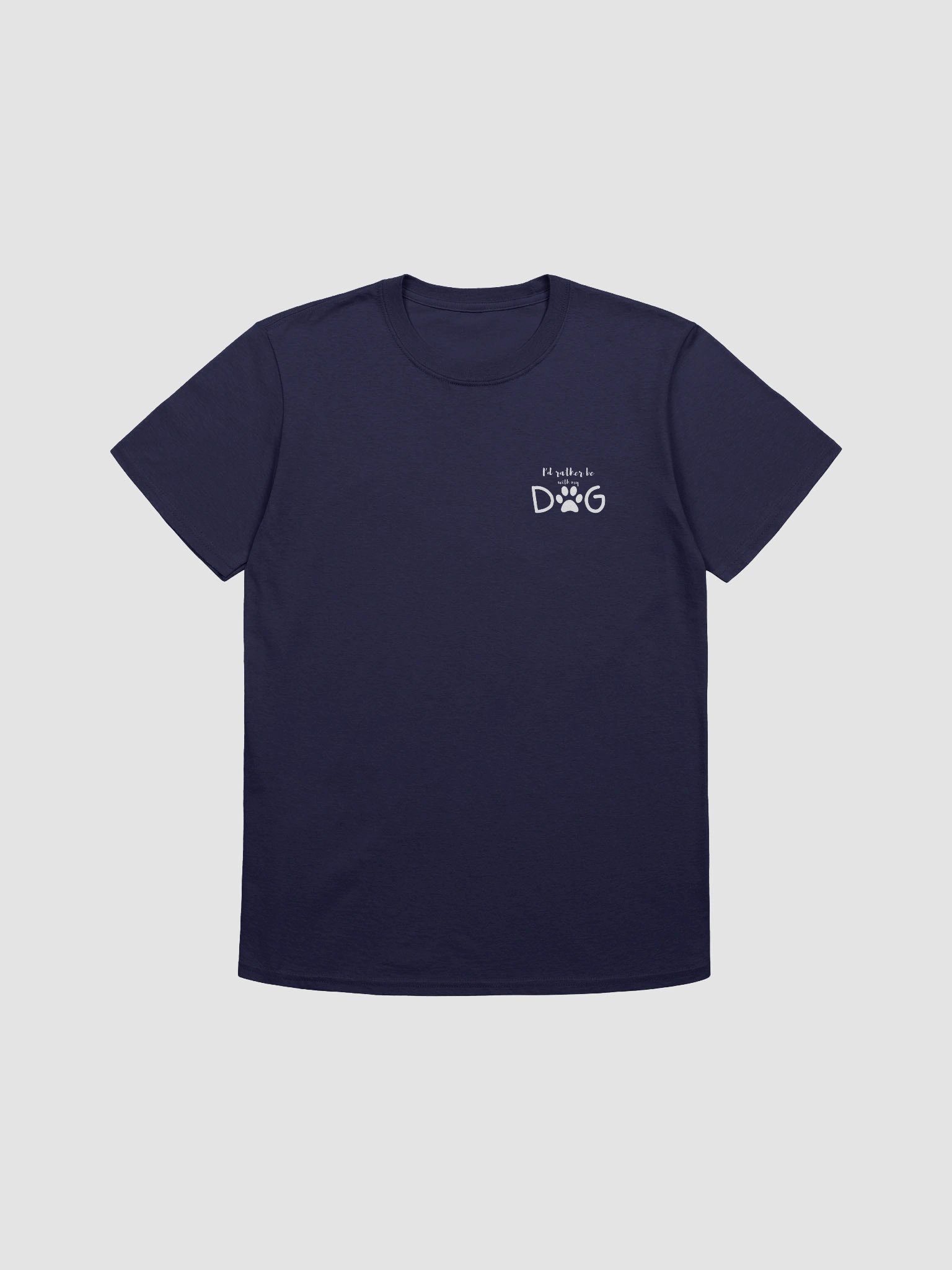 Unisex Softstyle T-Shirt- I'd rather be with my dog. product image (1)