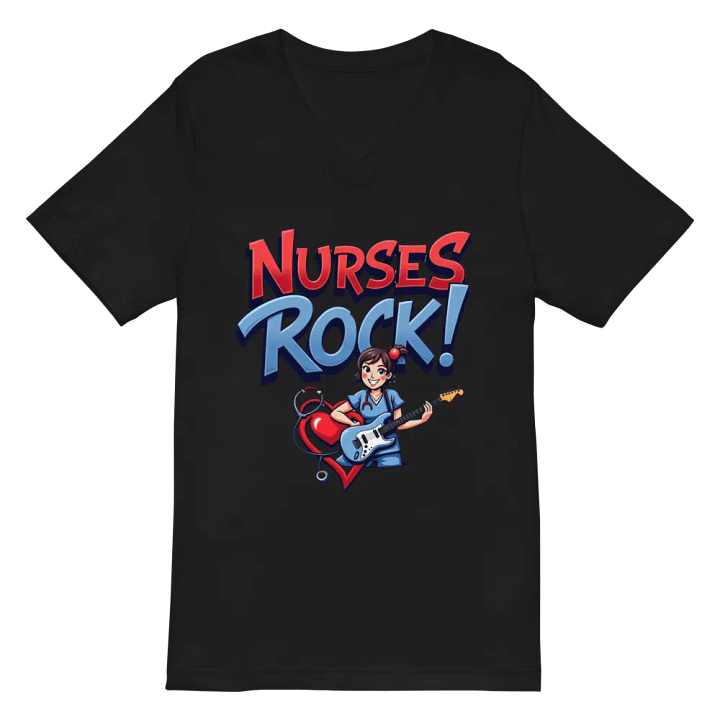Rockin' Nurse V-Neck Tee product image (3)