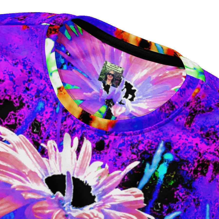 Abstract Surreal Daises in the Garden Unisex Sweatshirt product image (4)