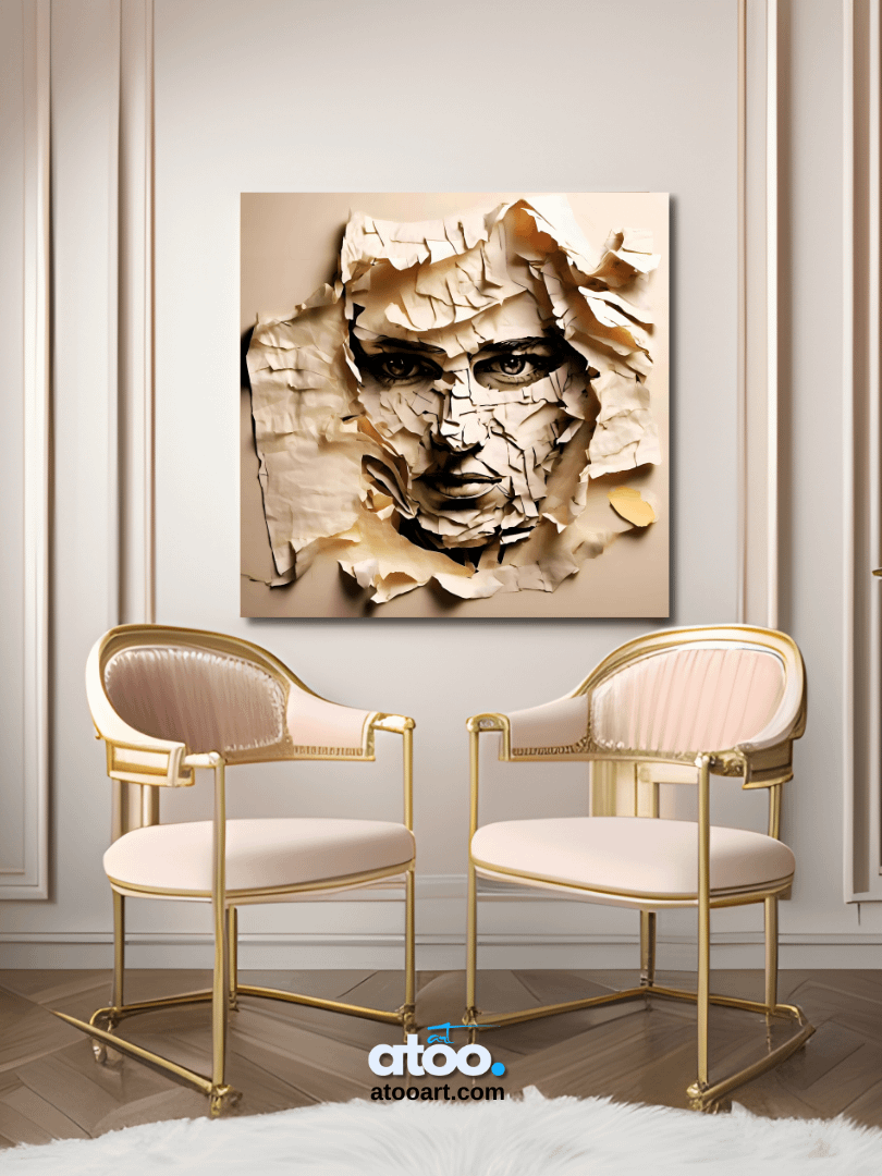 Paper Collection | Tutankhamen's Gaze | Canvas Art Painting product image (4)