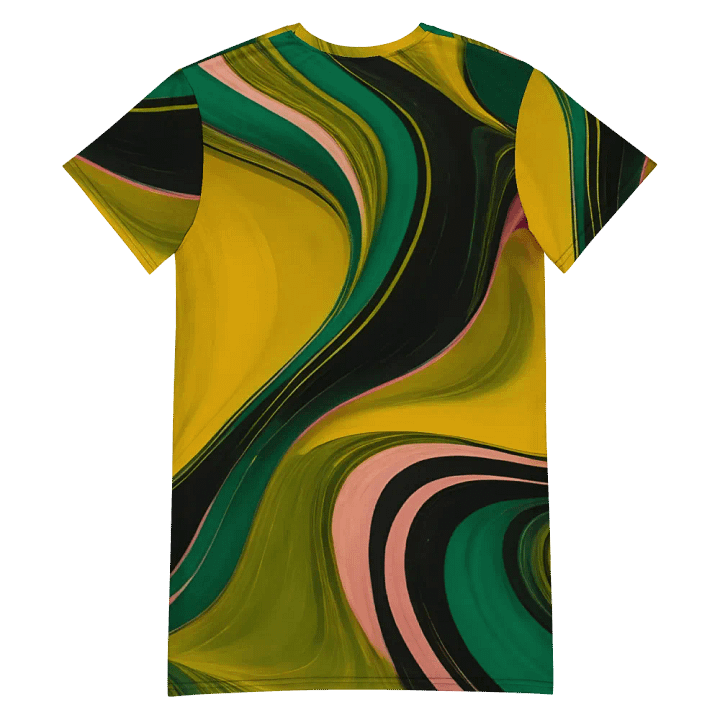 Swirl Symphony T Shirt Dress product image (2)