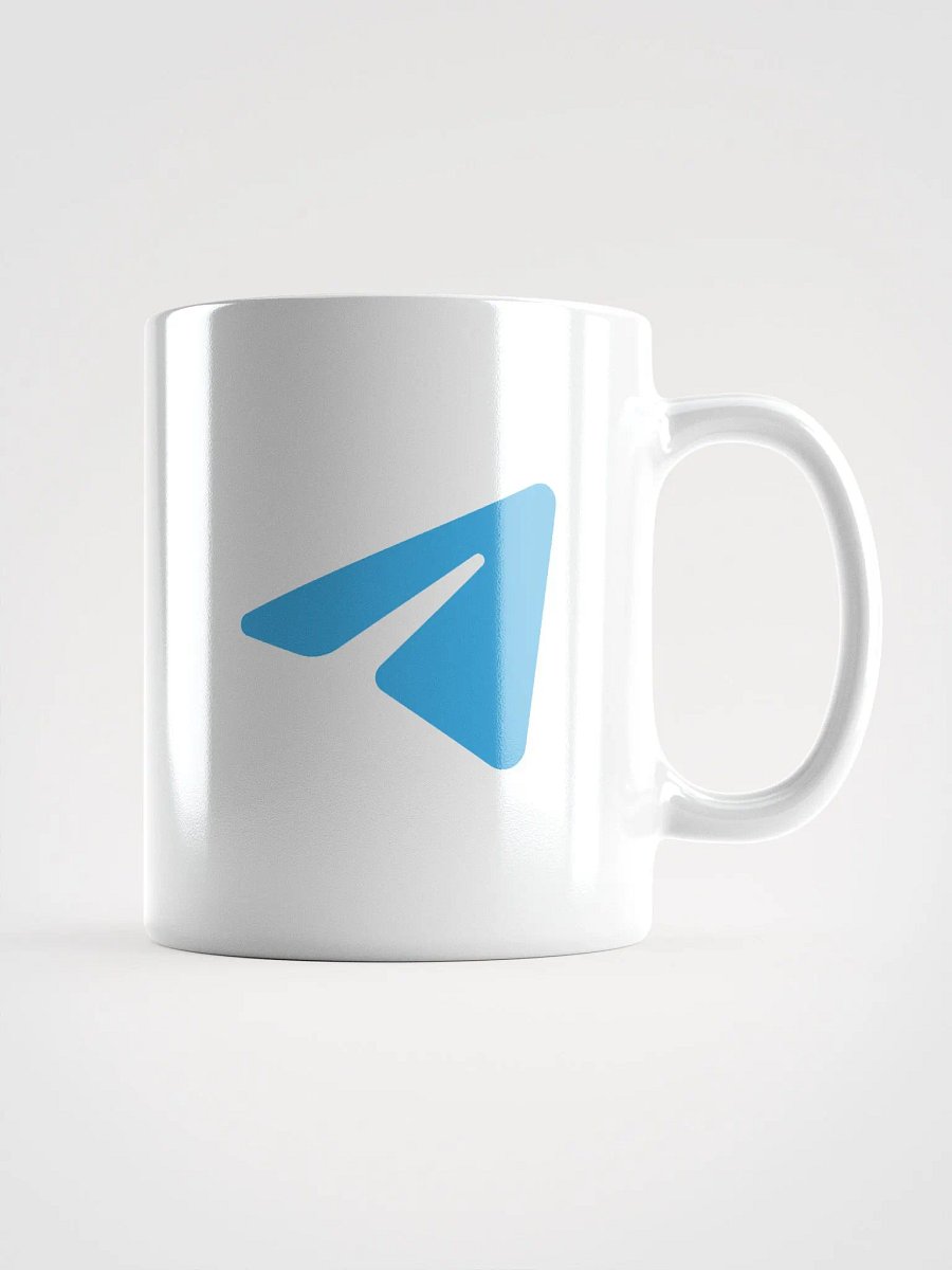 Taza con el logo de Telegram azul product image (1)