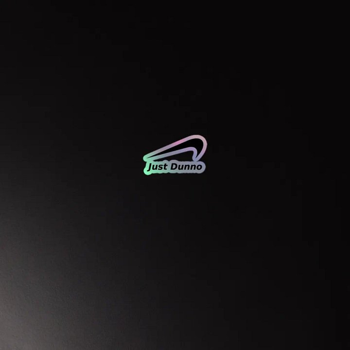 Just Dunno Limited Edition Holographic Sticker product image (4)