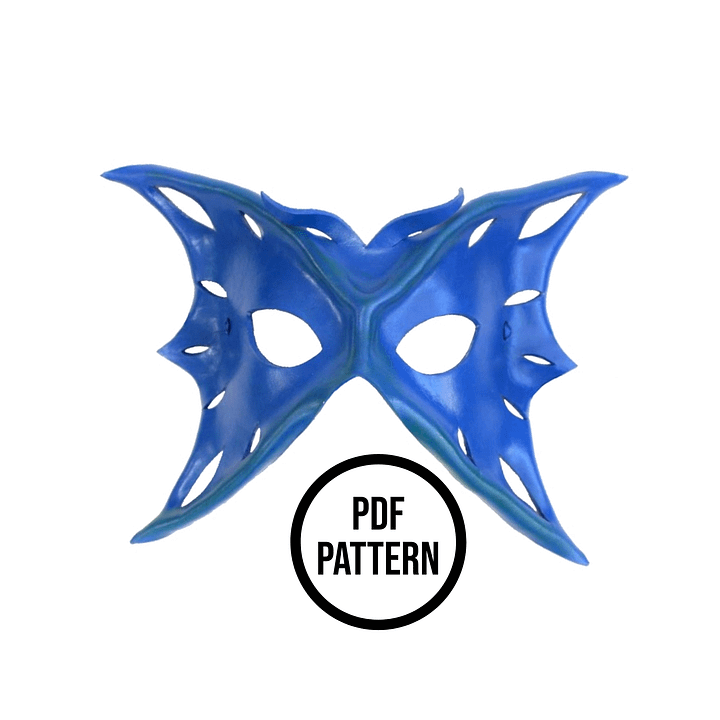 Butterfly Mask PDF Pattern for Leather product image (1)