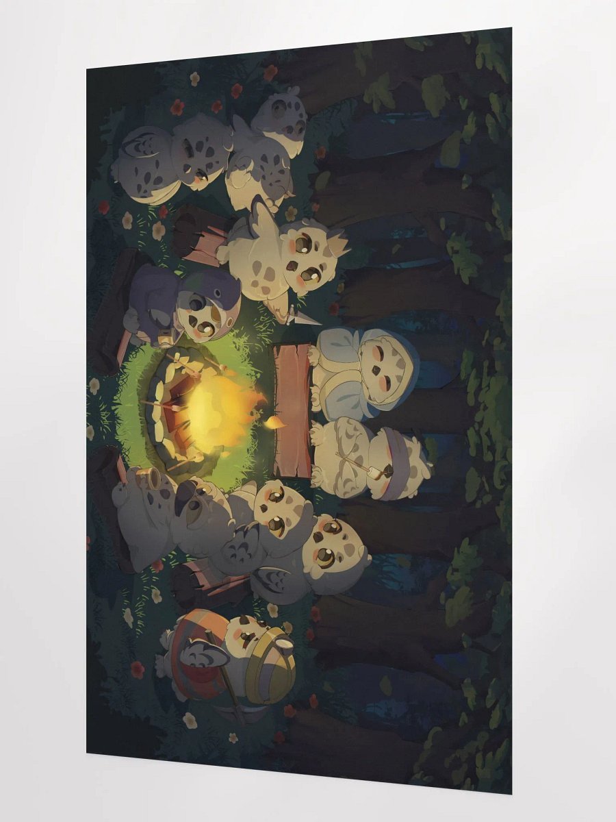 Owl and Friends - Camp Fire (24 x 36) product image (2)