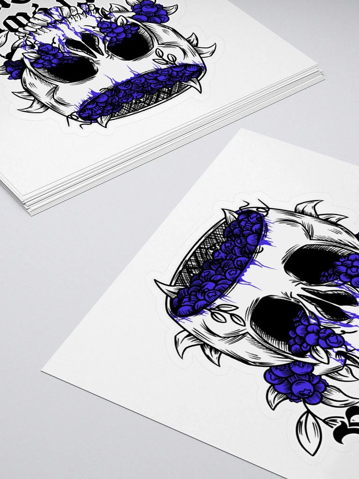 Blueberry Skull - Die Cut Sticker product image (2)