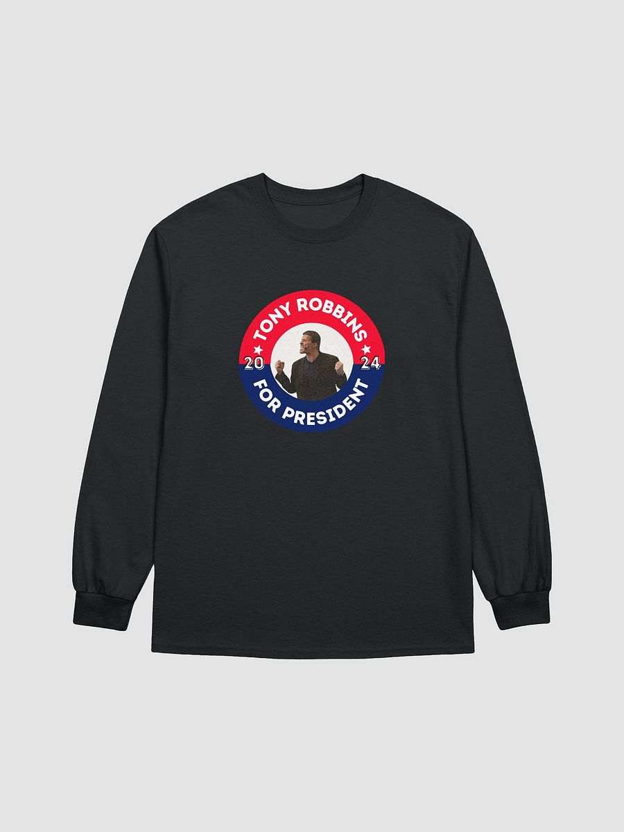 Tony Robbins for President 2024 Campaign Button Gildan Ultra Cotton Long Sleeve Tee product image (1)