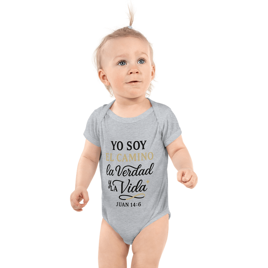 Christian Baby Bodysuit – “Yo Soy el Camino, la Verdad y la Vida” – Spanish John 14:6 product image (1)