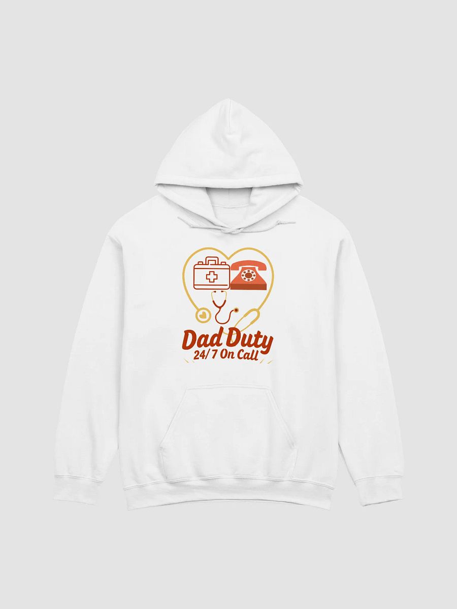 On Call Dad Duty Heart Outline Hoodie product image (5)