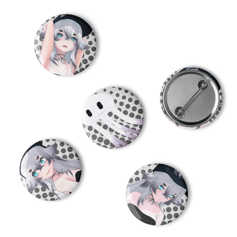 Halftone 3D Style Pin Button Set product image (6)