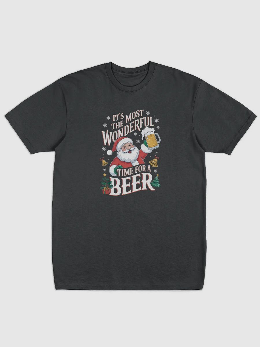 Santa’s Holiday Cheers Cotton Heritage Men's Premium Heavyweight Tee product image (1)