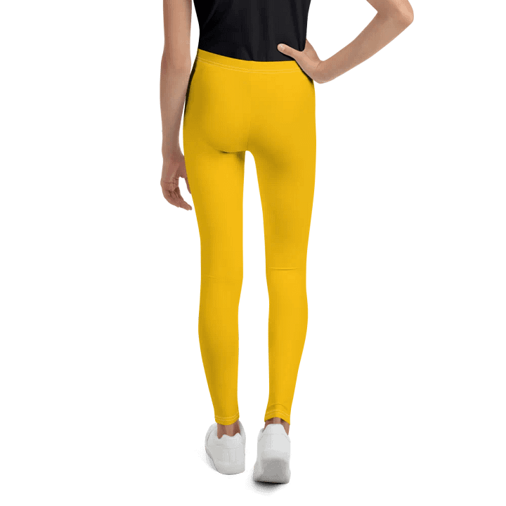 Amber Color Youth Leggings Midweight Polyester Spandex product image (2)