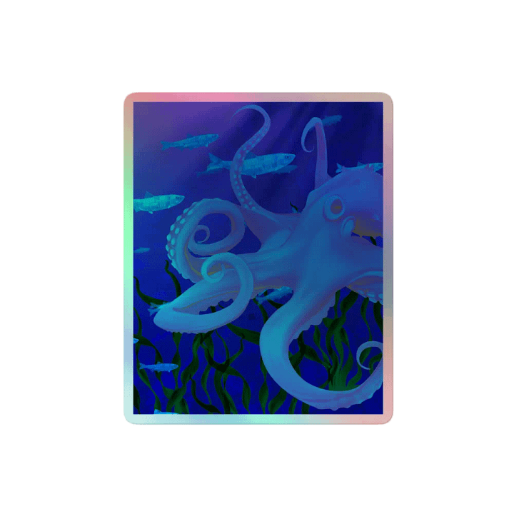 Oceanic Octopus Holographic Sticker product image (2)