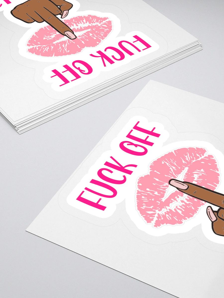 Fuck Off I'm A Lady Sticker (Darker Skin Tone Variation) product image (4)