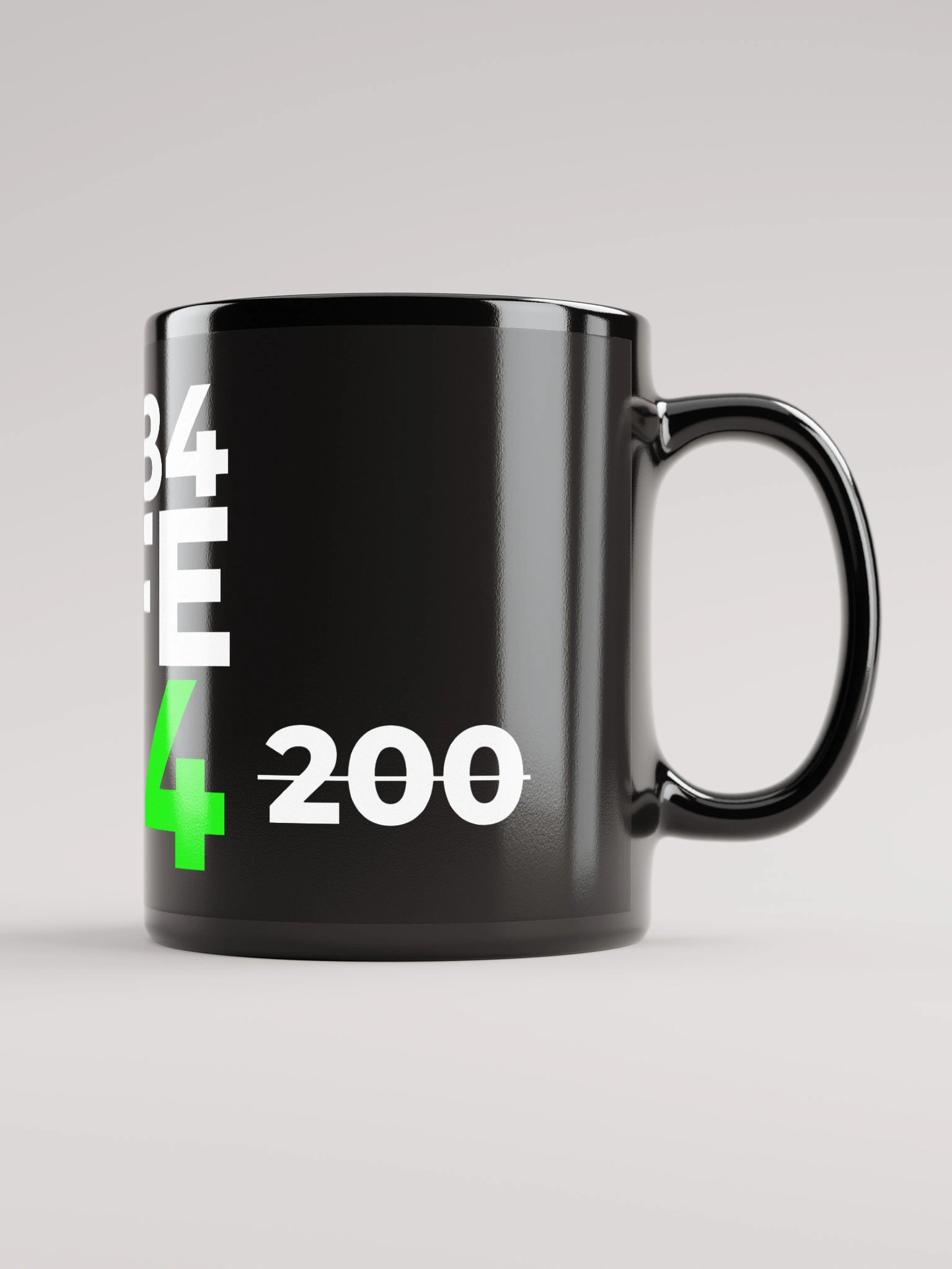 DNB4LIFE Black Glossy Mug product image (1)