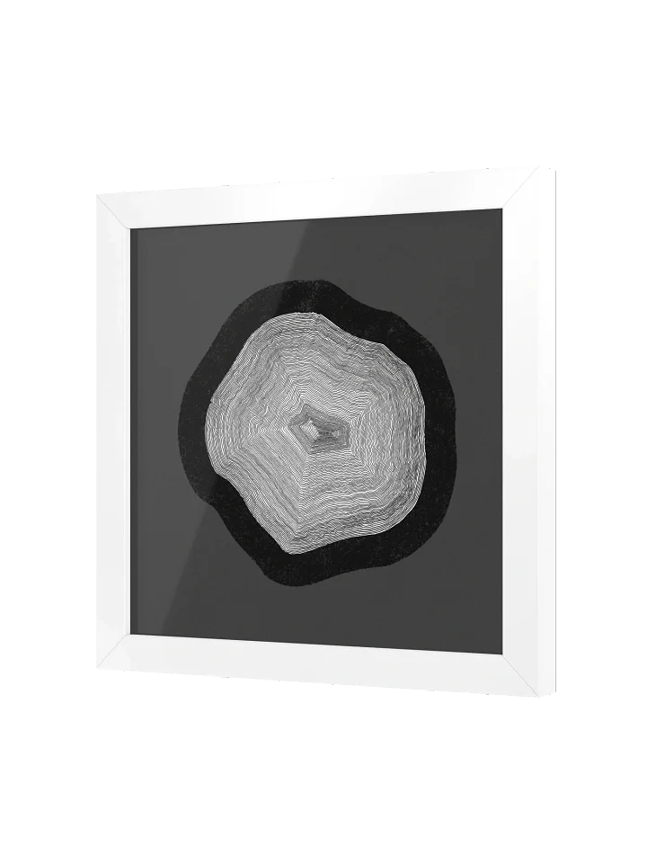 "Layers upon Layers" - Framed Minimalist Art Print - Soft Black product image (42)