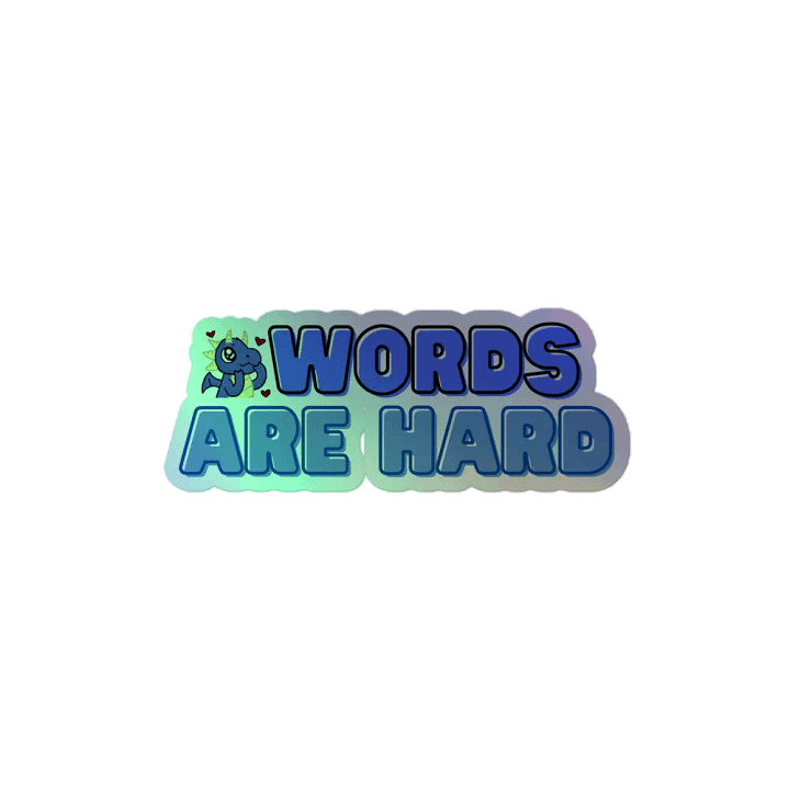 Words Are Hard Sticker product image (2)