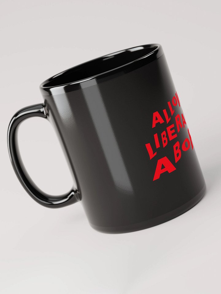 "Allow Liberals to Abort" Bold Statement Mug - Red Print Edition product image (2)