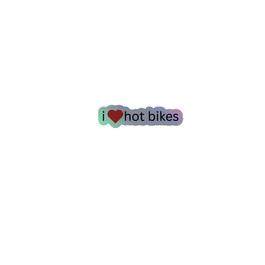 I love hot bikes sticker product image (1)