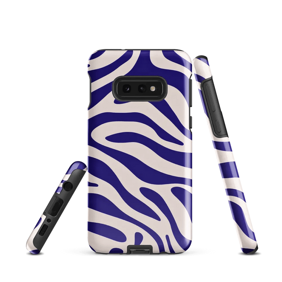 Wavy Lines (Blue and White) Tough Case for Samsung® product image (3)
